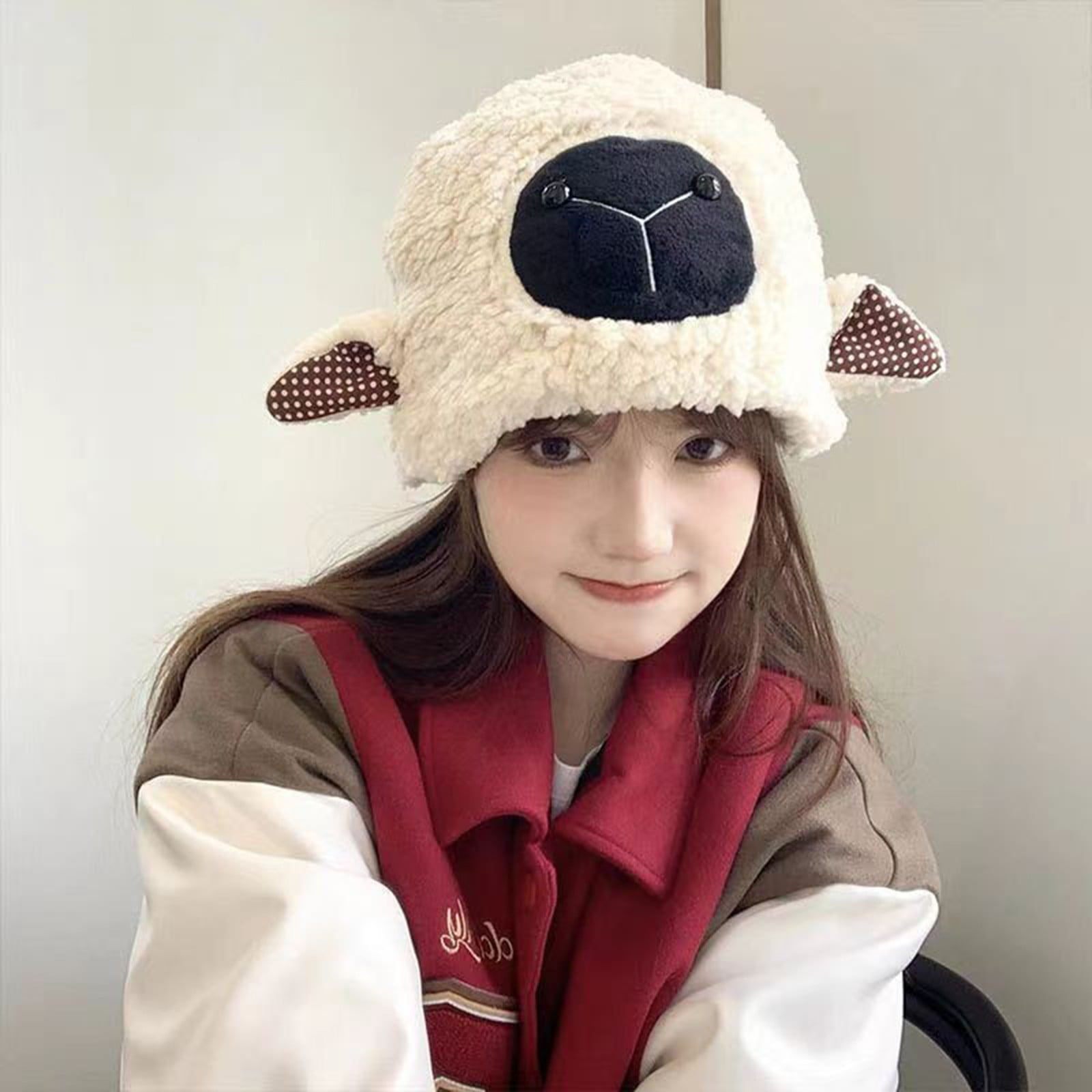 Cute Fox Ears 2-in-1 Hat And Scarf - Integrated Ear Protection Windproof Winter Set For Women & Kids | Plush Balaclava Style