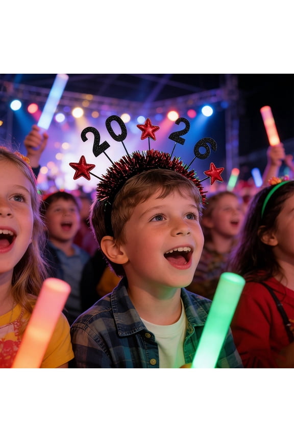 1 Headband 2026 Headband New Year Accessories for Women Girls Winter Christmas Non Headbands