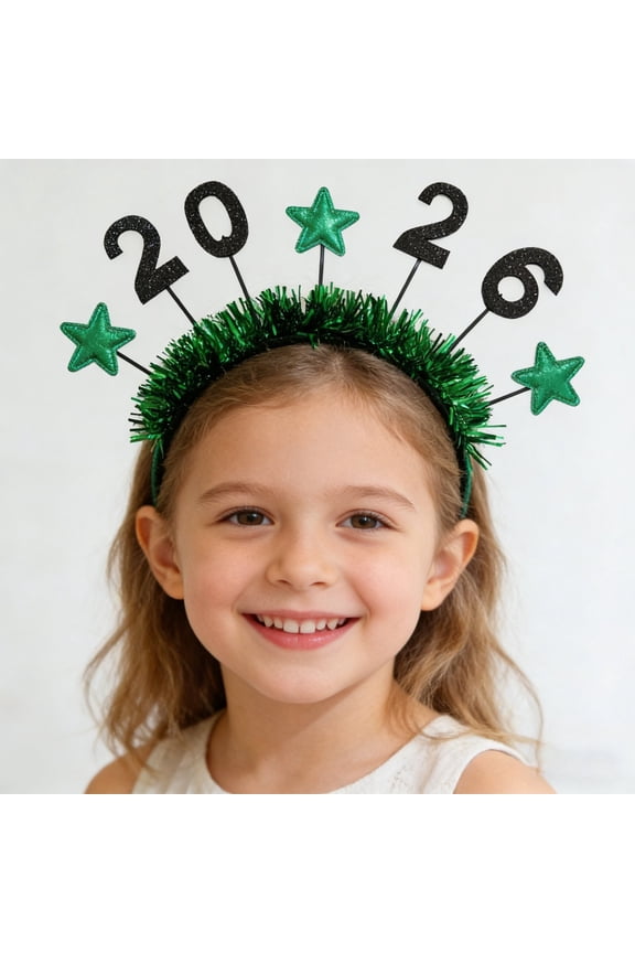 1 Headband 2026 Headband New Year Accessories for Women Girls Winter Christmas Non Headbands