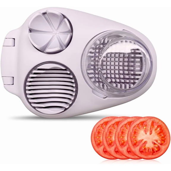 1  Heavy Duty Egg Slicer with 3 Cutting Modes, Stainless Steel Egg Cutter for Hard Boiled Eggs, Strawberry, Grape, Mushroom, Kitchen Dicer Tool, Send Goods From Local Warehouse