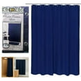 thumbnail image 1 of 1 Heavy Duty Navy Blue Magnetized Shower Curtain Liner Vinyl Waterproof 70"X72", 1 of 7