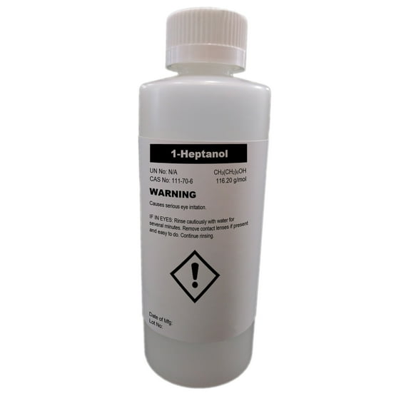 1-Heptanol (n-Heptyl Alcohol, Alcohol C-7) High Purity 99.6% 30mL