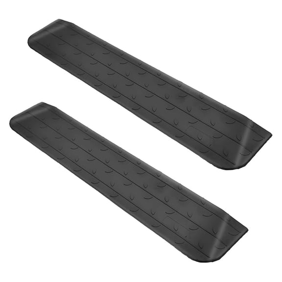 1" High 2 Pack Wheelchair Ramp Rubber Threshold Ramps for Home Doorways, 2200 lbs Weight Capacity, Non-Slip Surface for Wheelchair,Strollers,Scooters Home Doorways Use(1" High, 2 Pack)