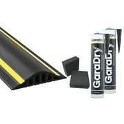 1   High Garage Door Flood Barrier Threshold Kit 103 | Flexible PVC | Complete Kit Includes 2 Adhesives | GaraDry