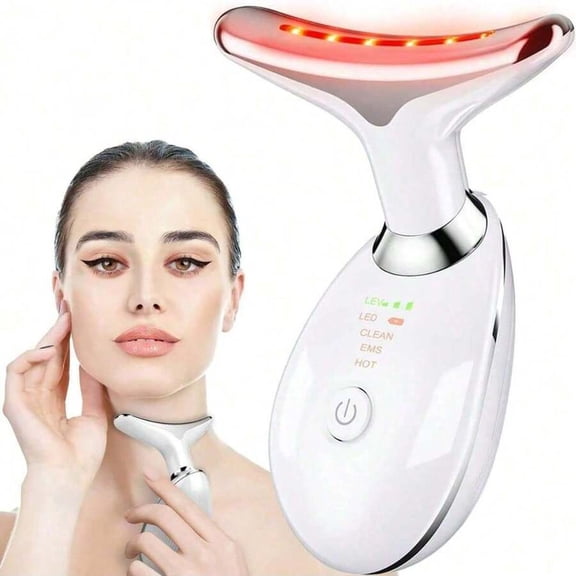 1 High-Intensity Pulsed Neck & Facial Beauty Device Firming & Wrinkle-Reducing Tool - Thermal Skin Rejuvenation Device for Smoother, Firmer Skin - Dual Fat-Reducing & Body-Shaping Vibration Massage -