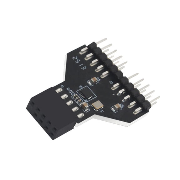 1. High-Speed USB2.0 9Pin Header Splitter Port Adapter for Motherboards, Keyboards, Storage Devices