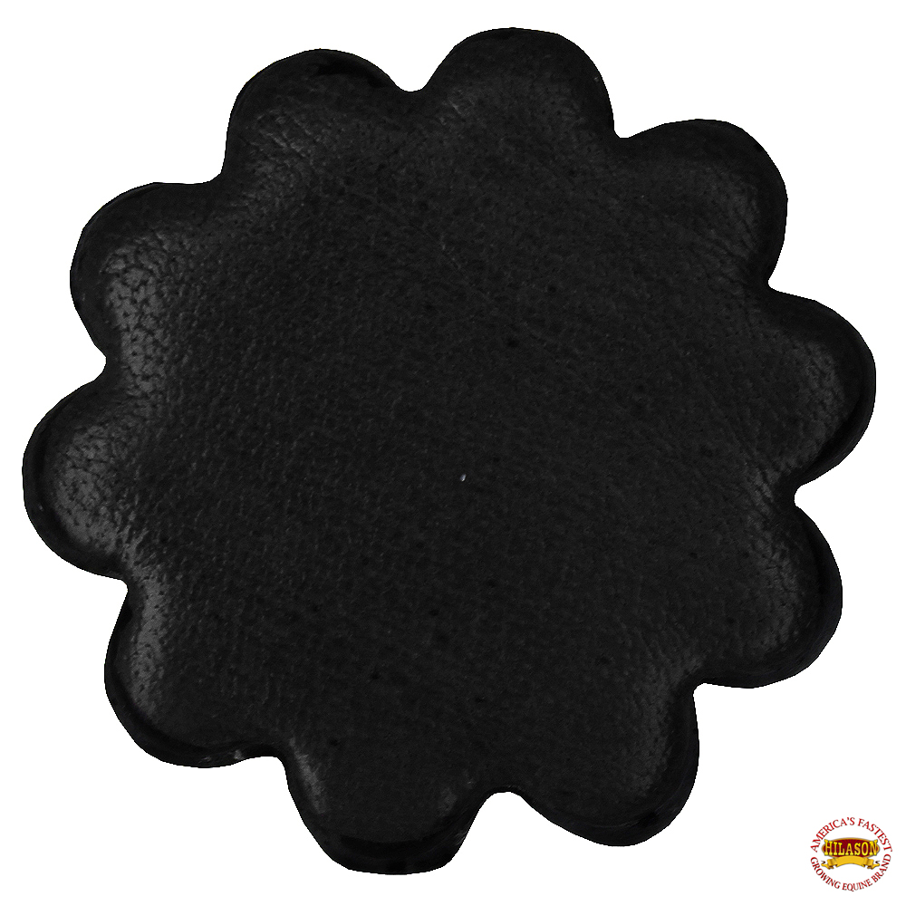 Set Of 2 Leather Rosette Conchos - 2 Inch For Spur Straps, Saddles, Bridles & Craft Projects