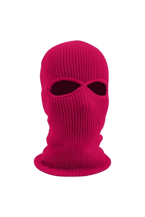 1-Hole Knitted Ski Mask Winter Balaclava Full Face Cover For Outdoor Sports, Warm Face Protection With Exposed Eyes And Mouth, Made Of Quality Cotton For Winter