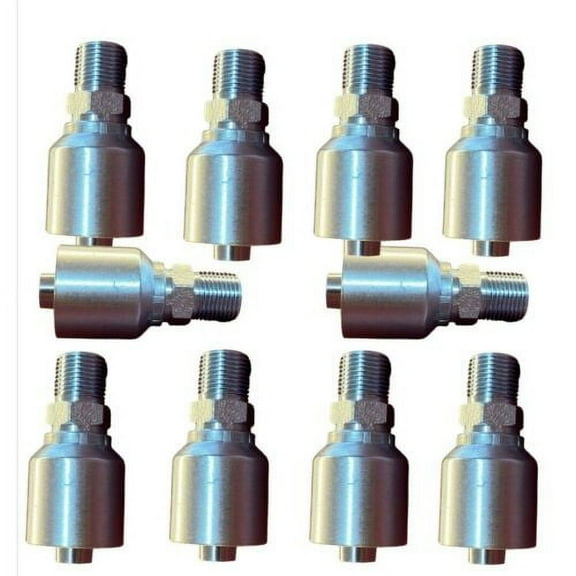 1" Hose, BW 16-12 Male Pipe Hydraulic Crimp Fitting- 10 Pk