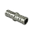 thumbnail image 1 of 1" Hose Barb Coupling 304 Stainless Steel Fitting Barbed Ends Coupler, 1 of 1