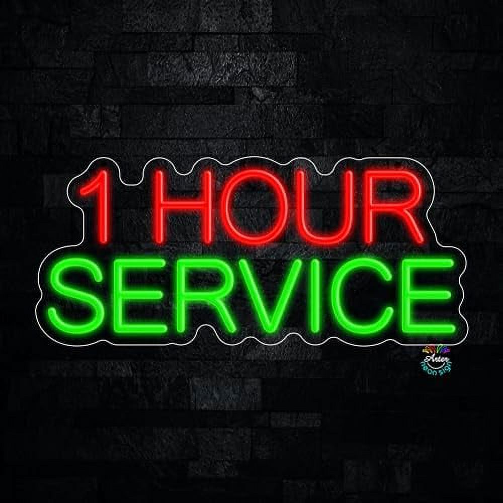 1 Hour Service LED Neon Sign 23
