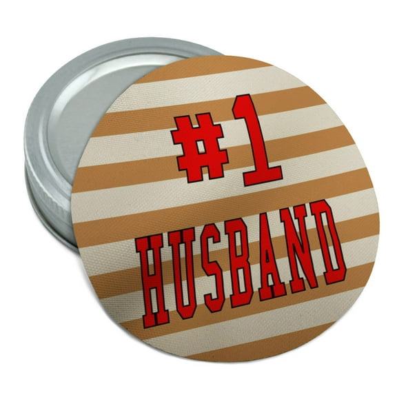 #1 Husband Number One Favorite Love Round Rubber Non-Slip Jar Gripper Lid Opener