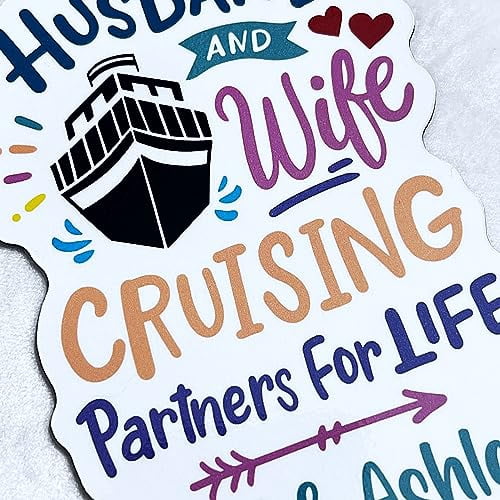 Personalized Cruise Flag Sign - Best Gifts For Couple - Husband And Wife Cruise Partners For Life