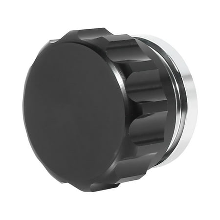 1" ID Aluminium Alloy Automobile Weld On Filler Neck Cap Oil Fuel Tank Silver Tone Black