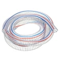 thumbnail image 1 of Uxcell Wire Reinforced Hose, Vinyl Suction Tubing High Pressure Chemical Resistant 1" x 10 Ft, 1 of 7