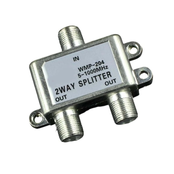 1 In 2 Out Coaxial Splitter with Anti-Interference Design for Multiple Rooms