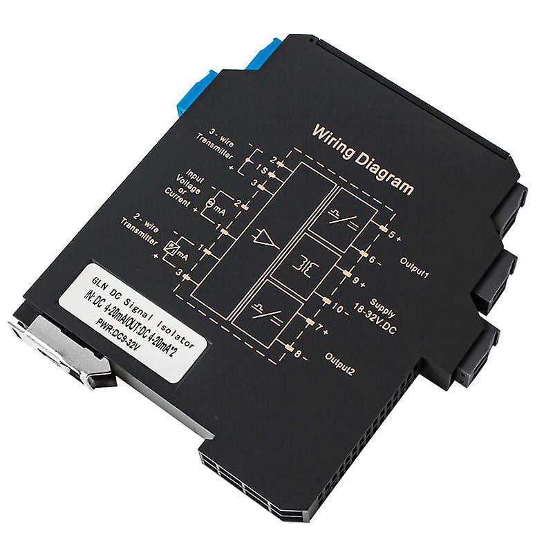 1 In 2 Out Dc Analog Galvanic Signal Isolator 420ma To 010v 35mm Dc24v Din Rail Current
