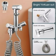 1-In-2-Out Double Control Valve Shower Dual Control,Bathroom Faucet Dual Control (Silver)