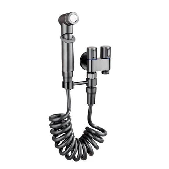 1-In-2-Out Dual Control Valve for Bidet & Toilet  G1/2 Brass Splitter, Double Outlet Water Control Valve for Shower, Bidet Sprayer, Washing Machine