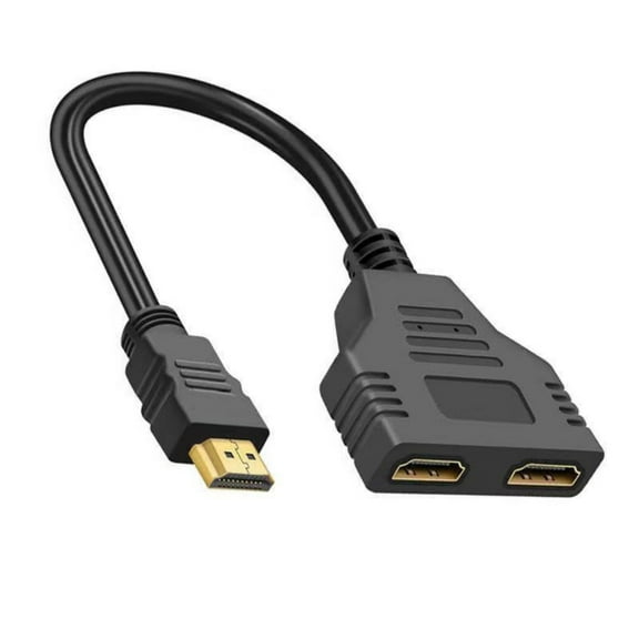 1 In 2 Out HDTV Cable 1080P Splitter 1 Male To HDTV 2 Way Female Adapter