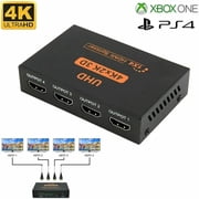 1 In 4 Out 3D Sync 4K HDMI 2.0 Cable Repeater Mirror Splitter Amplifier HUB Box