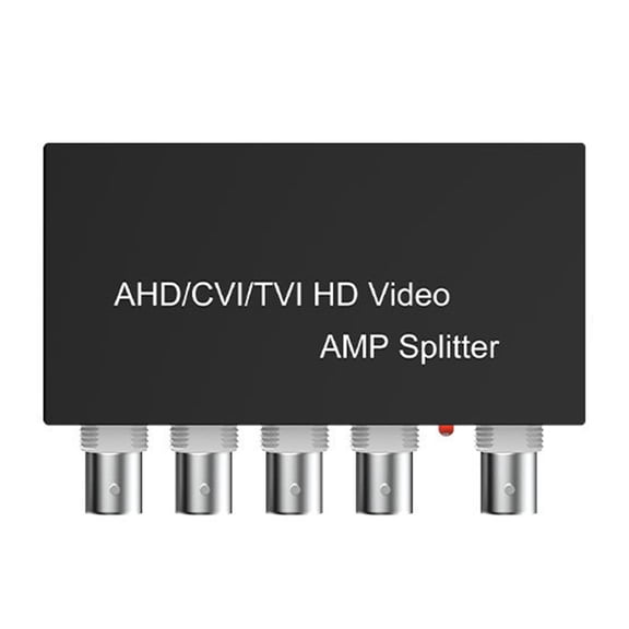 1 In 4 Out Signals Distributor Unit 1CH To 2CH Splitter For Closed Circuit Televisions Cameras Metal Construction