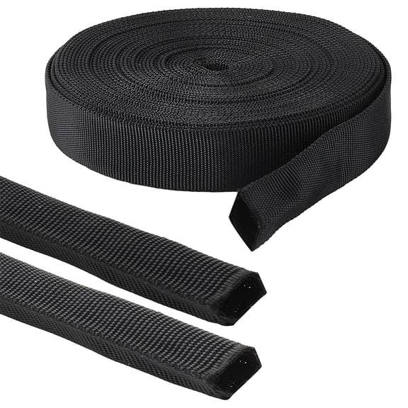 1 Inch 10.94 Yards Black Grosgrain Fabric Ribbon Solid Webbing Satin Binding Bag Handles Gait Belt Tape Straps Polyester Trim diy