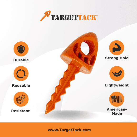 1-Inch 12-Pack of TargetTacks Original Orange
