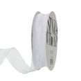 thumbnail image 1 of 1 Inch 20 Yard Sheer Organza Ribbon Shimmer Chiffon Tulle Ribbons White for Gift Wrapping Floral Bouquet Wedding, 1 of 6