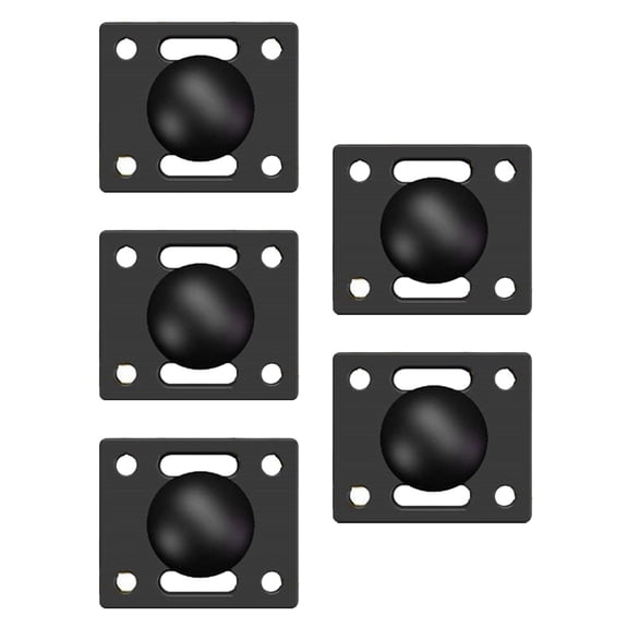 1-Inch 25mm Ball Head Base with Square Ball Plate Bracket, Industrial Control Screen Bracket Double Socket Arm