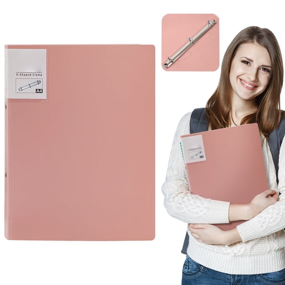 1 Inch 3 Ring Binder, Soft Flexible Plastic O-Ring File Folder with Large Capacity for A4/Letter Paper, Classroom Must Haves, Office Supplies, 1 PC