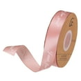 thumbnail image 1 of 1 Inch 50 Yard Wide Satin Ribbon Grosgrain Valentine Wedding Ribbon for Gift Wrapping, Just for You, Dusty Rose, 1 of 6