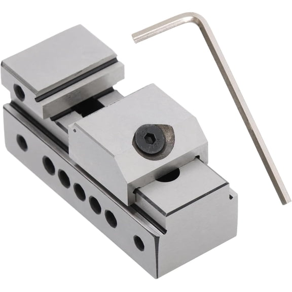 1 Inch Accuracy Grinding Screwless Mini Insert Vise Toolmaker Steel Grinder Toolmaker's Vise for Surface Grinding and Milling