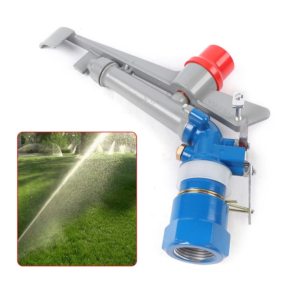 1 Inch Adjustable Sprinkler Gun Head Irrigation Spray Gun Impact Spray Garden 10.23*8.3in for Factories, Mines, Dust Removal