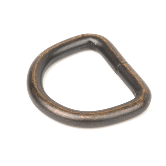 Country Brook Design® 1 Inch Aged Bronze Heavy Welded D-Rings, 25 Pack