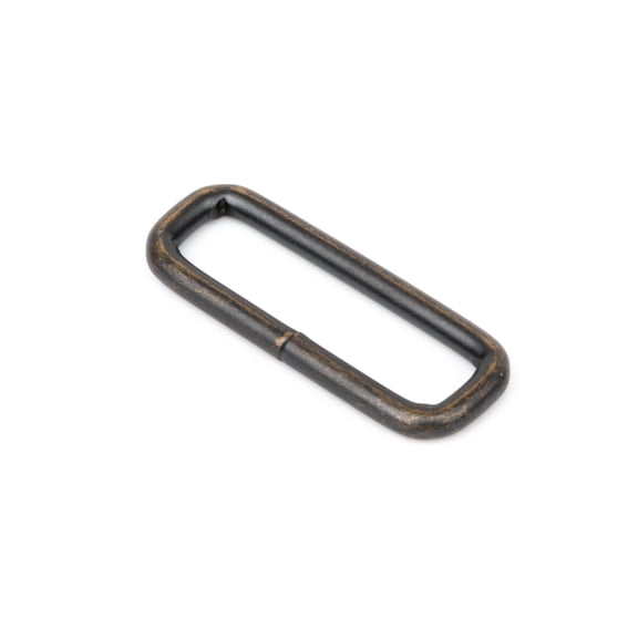 Country Brook Design® 1 Inch Aged Bronze Rectangle Metal Keeper, 50 Pack