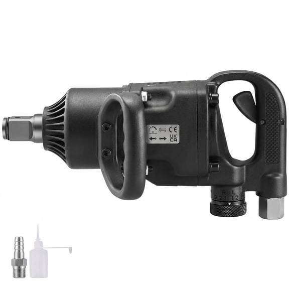 1 Inch Air Impact Wrench, Up to 2730 ft-lbs Reverse Torque Output 1" Pneumatic Impact Gun Lightweight w/ 2 Handles for Heavy Duty Repairs and Maintenance