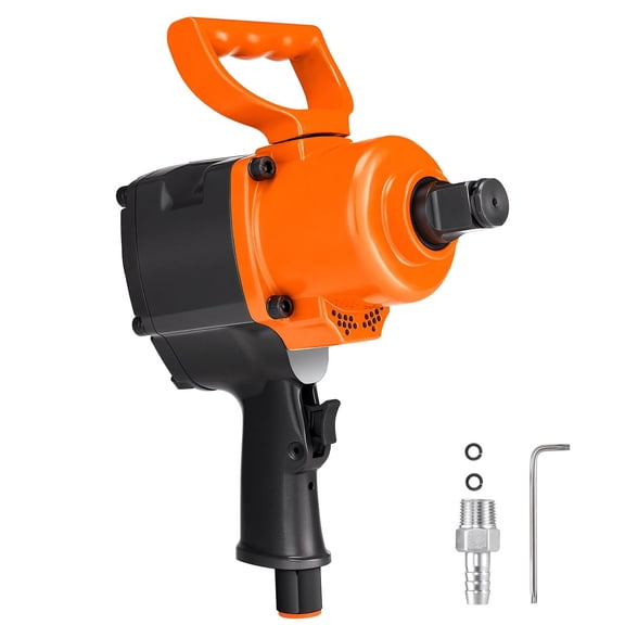 1 Inch Air Impact Wrench with 1200 ft-lbs Nut-Busting Torque, 16.4 lbs Lightweight Pneumatic Impact Gun with Dual Handles for Heavy-Duty Automotive Repairs, Maintenance on Trucks, Trailers, Buses