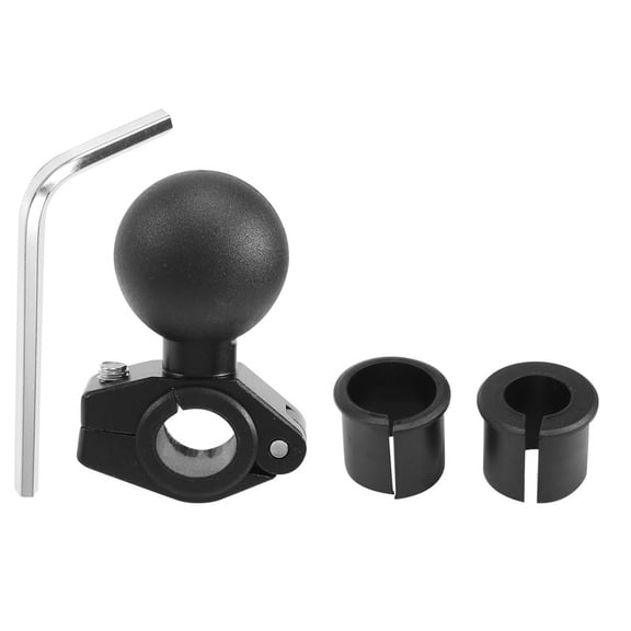 1 Inch Ball Head Navigation Mounting Bracket Rear View Mirror Frame Fixing Support for Ram Bracket/Phone Bracket,1 * Navigation mounting bracket,black