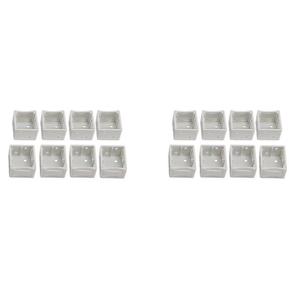 1 Inch Blind Brackets White Profile Box Mounting Bracket Window Blinds Headrail Bracket (16)