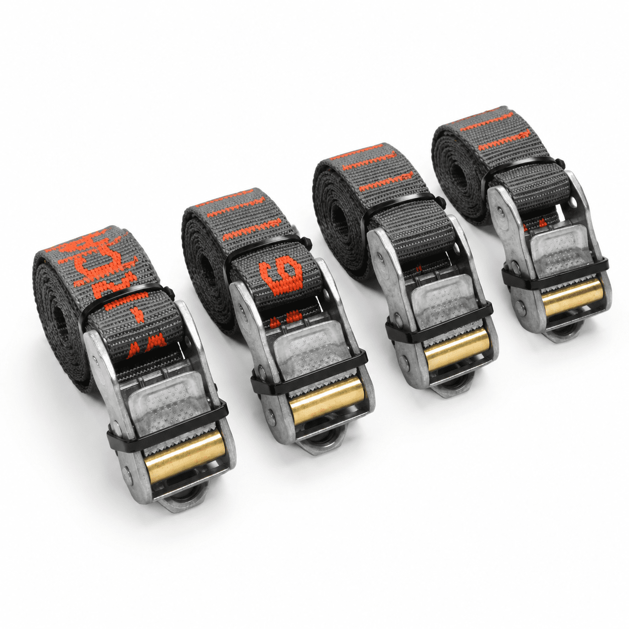 1 Inch Cam Buckle Tie Down Straps, 6 Foot, Loop End, 350 Lb, 4 Pack ...