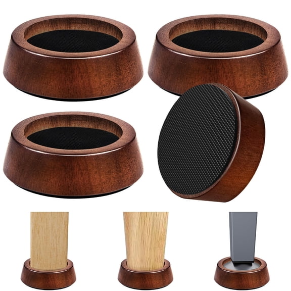 1 Inch Circle Furniture Risers Wood Blocks For Sofa Couch Desk Chair Table Base Raising