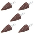 thumbnail image 1 of 1 Inch Cone Shape Flap Wheels Shank Tapered Cartridge Roll 80 Grits 5 Pcs, 1 of 5
