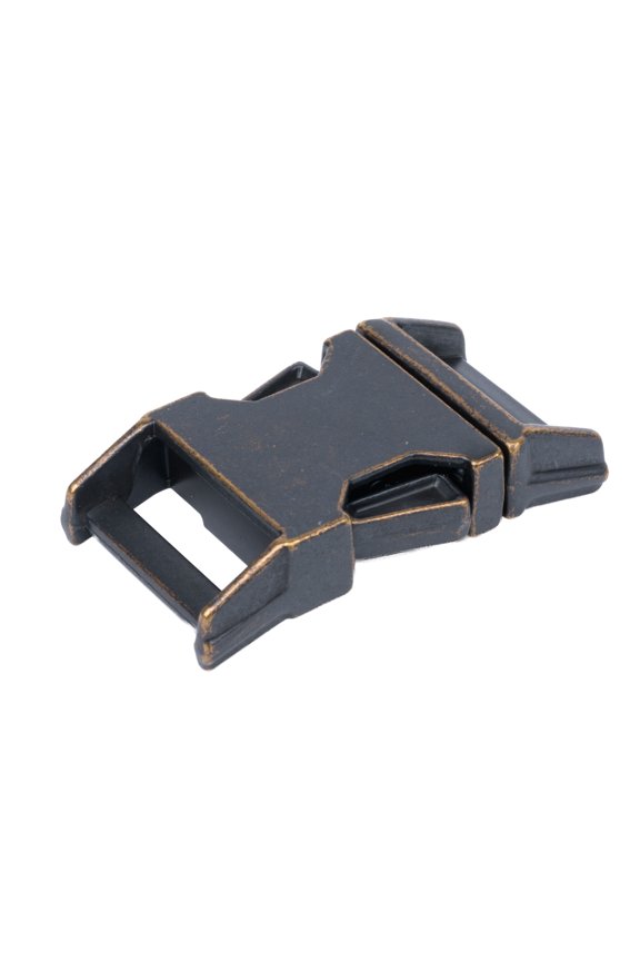 ® 1 Inch Contoured Aged Bronze Side Release Buckles, 10 Pack