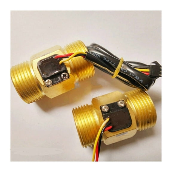 1 Inch Copper Flow Sensor Water Meter Measuring Rate 3-50L/min G Male Thread ,Durable Materia