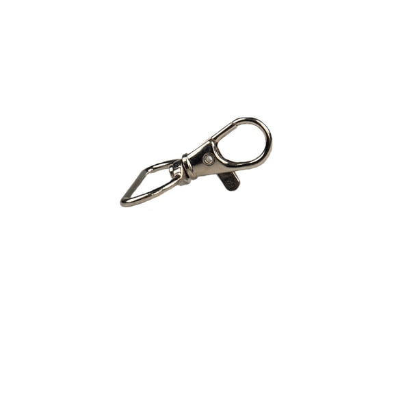 1 Inch D Ring Swivel Snap Hook - Silver - 5 Pack