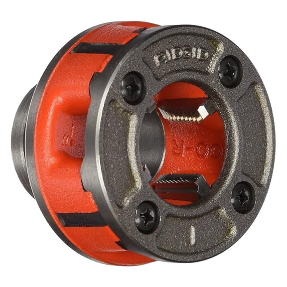 1 Inch Die Head Hand Threader - 36900 Alloy Die Head - High-Speed Pipe Threading Tool - for Power Drive Machines - 00-R Dies Included