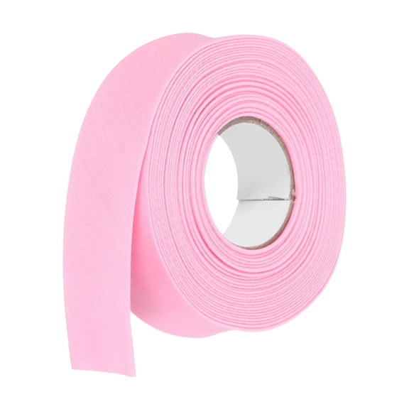 1 Inch Double Fold Bias Tape Polyester Continuous Bulk Bias Tape for Sewing, Seaming Quilting Hemming Binding Crafts (Pink 6 Yards)