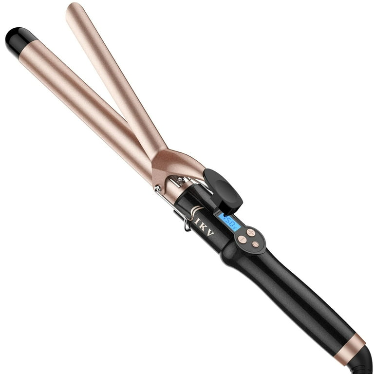 1 Inch Extra Long Barrel Curling Iron Ceramic Tourmaline Curling Wand Professional Dual Voltage Walmart