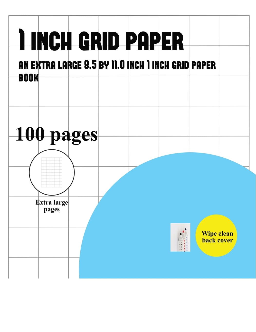 1 Inch Grid Paper 1 Inch Grid Paper Book A book with 100 pages of 1